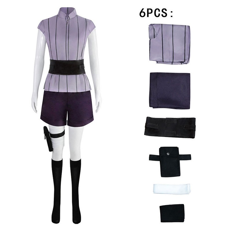 a Suit(Coat+Pants+Waistband+Kunai Bag+Bandage+Socks)